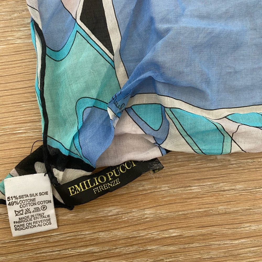 Emilio Pucci silk scarf, makes super cute headband